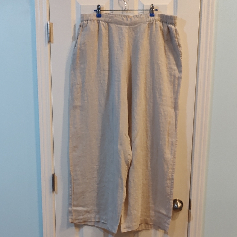 Gudrun Sjoden Tan Linen Pants